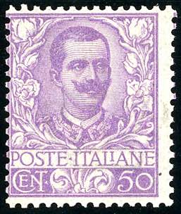 1901 - 50 cent. Floreale (76), ... 