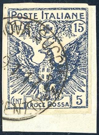 1915 - 15 + 5 cent. Croce Rossa, ... 