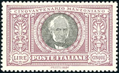 1923 - 5 lire Manzoni (156), ... 