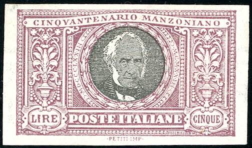 1923 - 5 lire Manzoni, non ... 