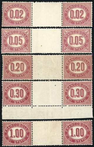 1875 - 0,02 cent., 0,05 cent., ... 