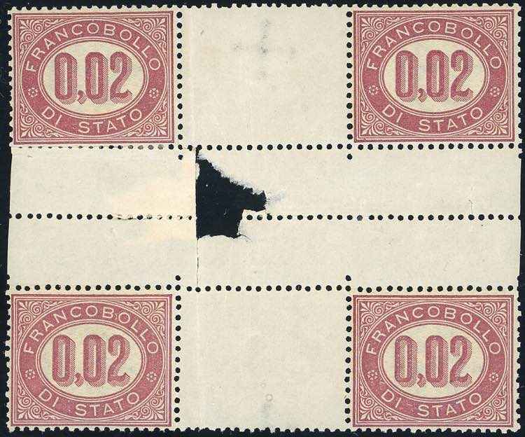 1875 - 0,02 lire Servizio (1), ... 