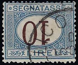 1870 - 10 lire azzurro e bruno, ... 