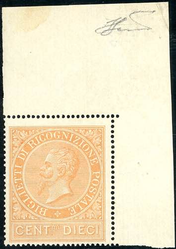 1874 - 10 cent. ocra arancio (1), ... 