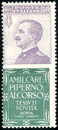 1924 - 50 cent. Piperno (13), ... 