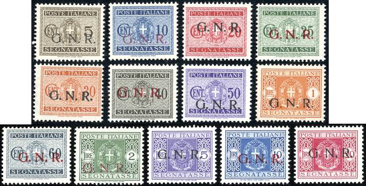1944 - Soprastampati G.N.R., ... 