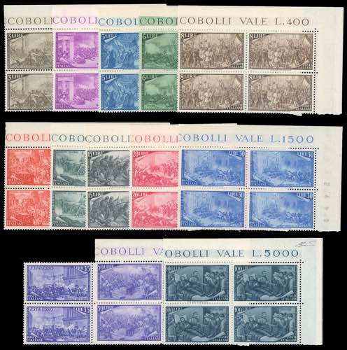 1948 - Risorgimento (580/591+E), ... 