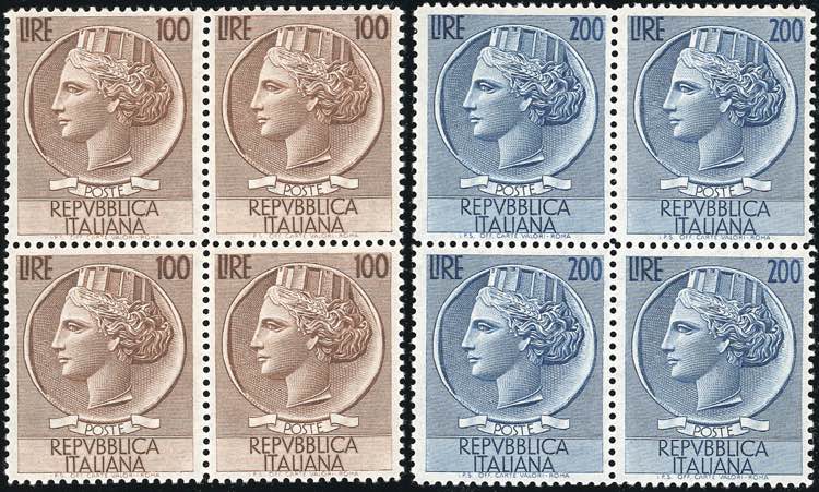 1954 - Turrita, filigrana ruota ... 