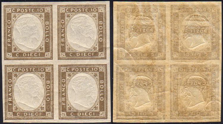 1861 - 10 cent. non emesso (2), ... 