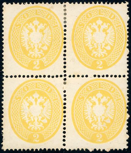 1863 - 2 soldi giallo, dent. 14 ... 