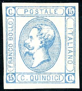 1863 - 15 cent. Litografico, I ... 