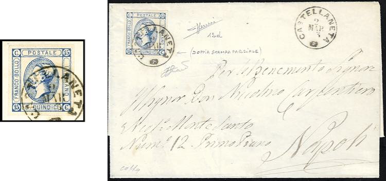 1863 - 15 cent. Litografico, I ... 