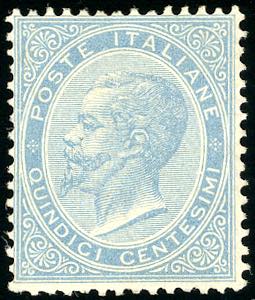 1863 - 15 cent. De La Rue (L18), ... 