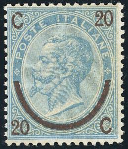 1865 - 20 cent. su 15 cent. Ferro ... 