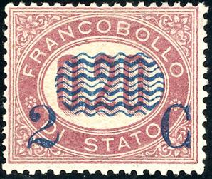 1878 - 2 cent. su 0,20 lire ... 