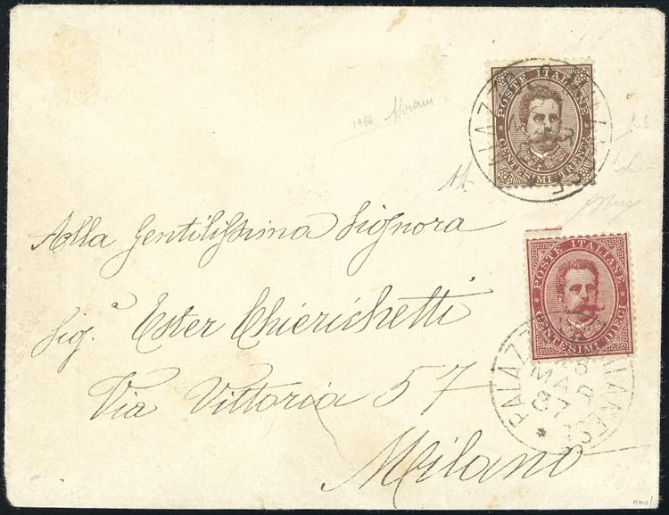 1887 - 30 cent. e 10 cent. Umberto ... 