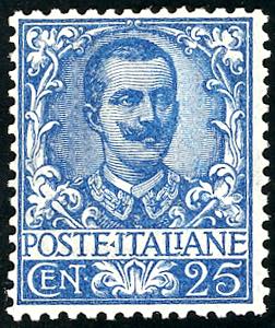 1901 - 25 cent. Floreale (73), ... 