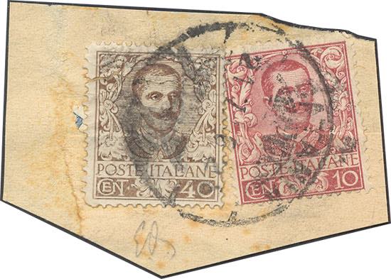 1906 - 40 cent. Floreale, falso ... 