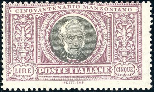 1923 - 5 lire Manzoni (156), ... 