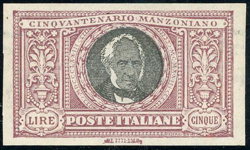 1923 - 5 lire Manzoni, non ... 