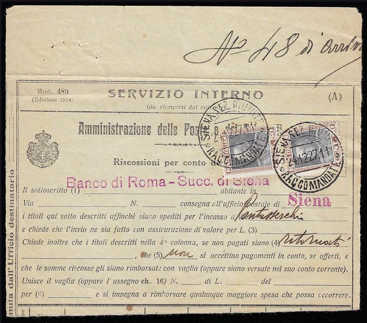 1927 - 50 cent. Parmeggiani, due ... 