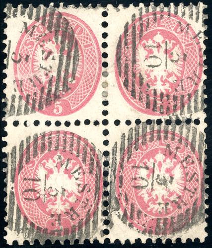 1864 - 5 soldi rosa, dent. 9 1/2 ... 