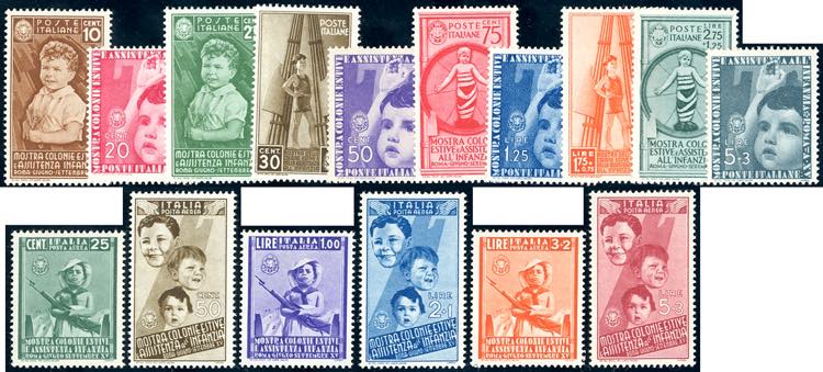 1937 - Colonie Estive, serie ... 