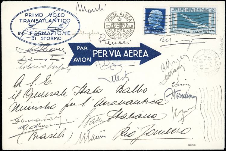 1930 - 7,70 lire Crociera Balbo, ... 