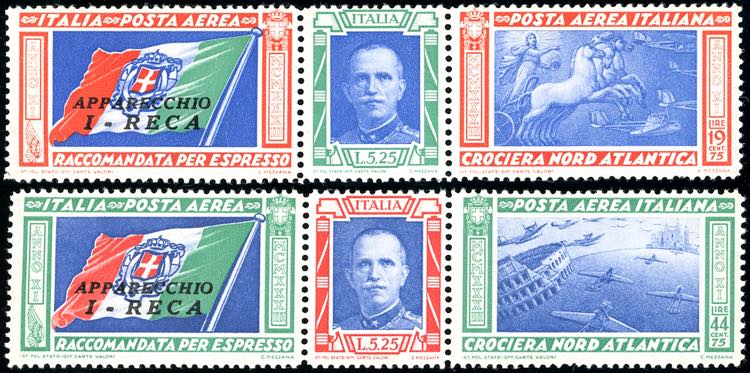 1933 - Trittici I-RECA (51Q/52Q), ... 