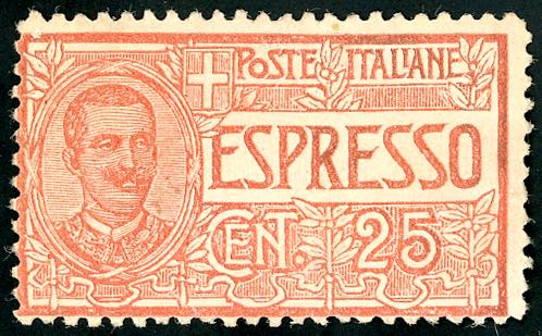1920 - 25 cent., falso per posta ... 