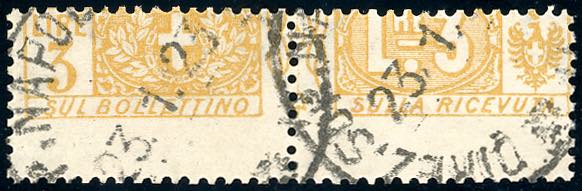 1914 - 3 lire nodo di Savoia (14), ... 