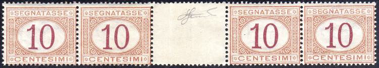 1890 - 10 cent. arancio e ... 