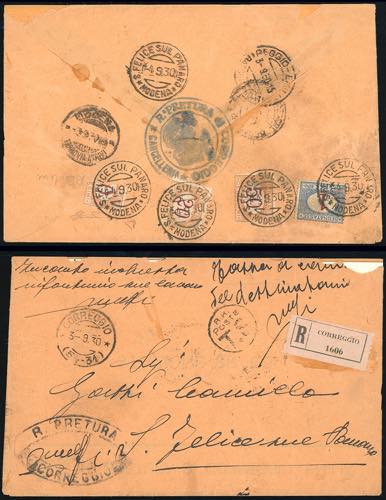 1930 - 10 cent. arancio e ... 