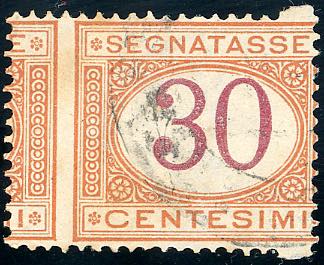 1890 - 30 cent. arancio e carminio ... 
