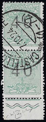 1924 - 40 cent. verde, coppia ... 