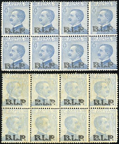 1922 - 25 cent., soprastampa BLP ... 