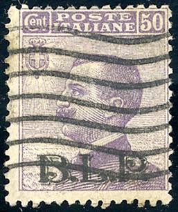 1922 - 50 cent., soprastampa BLP ... 