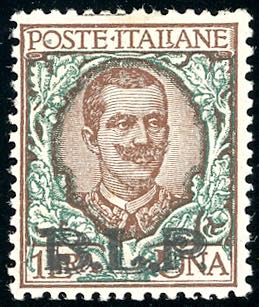 1922 - 1 lira soprastampa BLP del ... 
