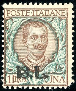 1923 - 1 lira soprastampa BLP del ... 