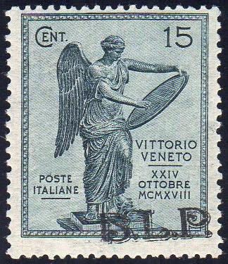 1922 - 15 cent. Vittoria, ... 