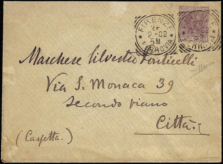 1902 - 5 cent. lilla, Umberto I ... 