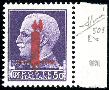 1944 - 50 lire soprastampato ... 
