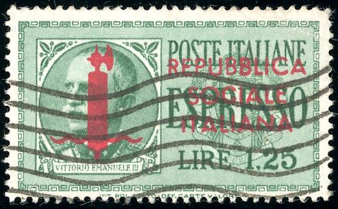 1944 - 1,25 lire, soprastampa ... 