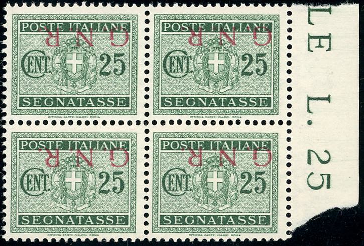 1943 - 25 cent. verde, soprastampa ... 