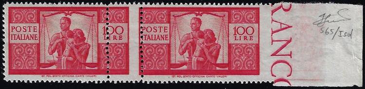 1946 - 100 lire Democratica, ... 
