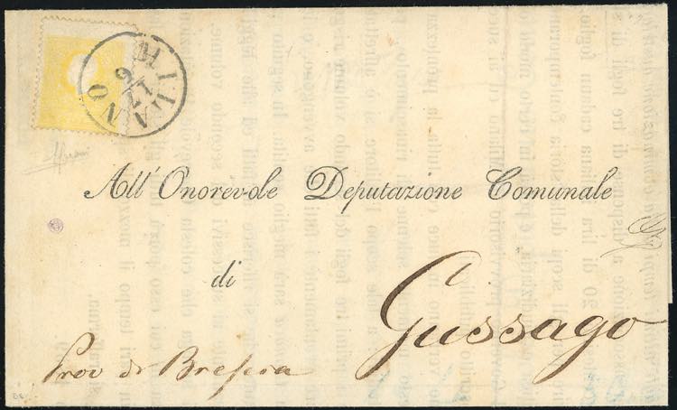 1859 - 2 soldi giallo, II tipo ... 