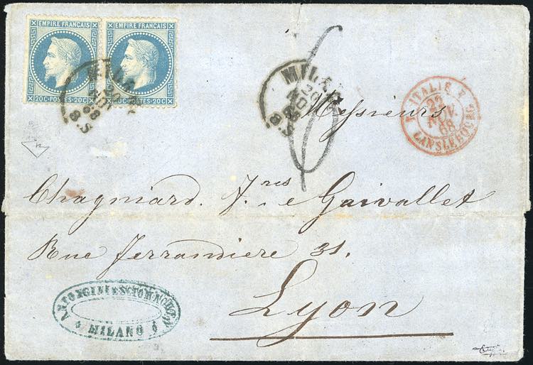 1868 - 20 cent. Napoleone III ... 