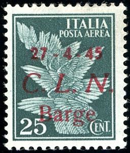 BARGE POSTA AEREA 1945 - 25 cent. ... 