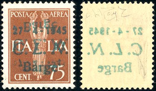 BARGE POSTA AEREA 1945 - 75 cent. ... 
