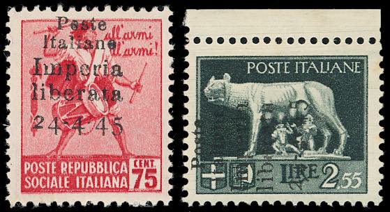 IMPERIA 1945 - 75 cent., 2,55 ... 